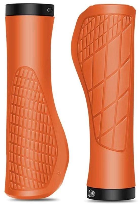 Bicycle Grips Mountain Bike 1 Pair Including Installation Tools Ergonomic - Orange Gripps Handlebar Grips Tape & Pads