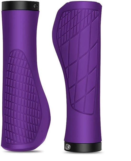 Bicycle Grips Mountain Bike 1 Pair Including Installation Tools Ergonomic - Purple Gripps Handlebar Grips Tape & Pads