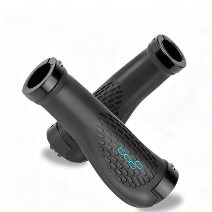 Cycling Lock-On MTB Ergonomic Mountain Bike Rubber Grips Bicycle Handlebar - Black