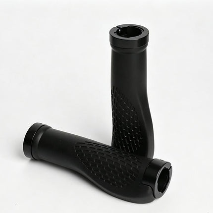 Cycling Lock-On MTB Ergonomic Mountain Bike Rubber Grips Bicycle Handlebar - Black