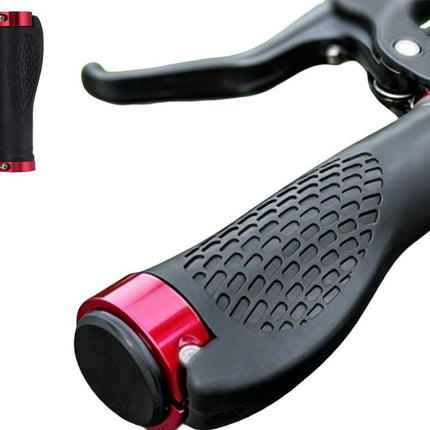 Cycling Lock-On MTB Ergonomic Mountain Bike Rubber Grips Bicycle Handlebar - Black