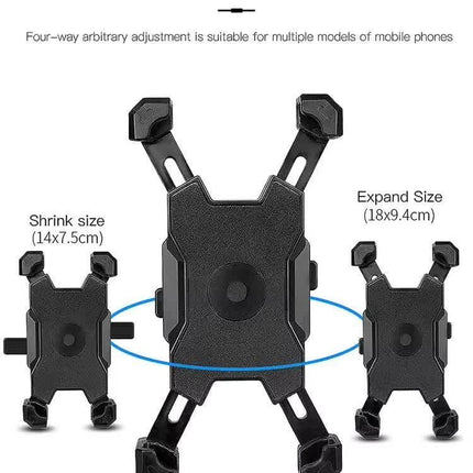 Yellow Secure Grip Bike Phone Mount Adjustable 360 Rotation Bicycle Handlebar Holder Universal Cradle For Mtb & Road Cycling Mounts & Holders