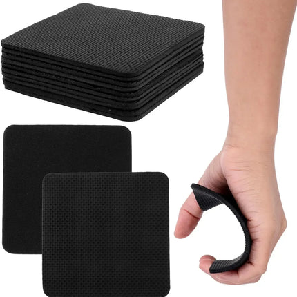 10Pcs Gym Workout Lifting Grips for Men & Women Pull up Weightlifting Hand Grips No Sweaty Hands - Black