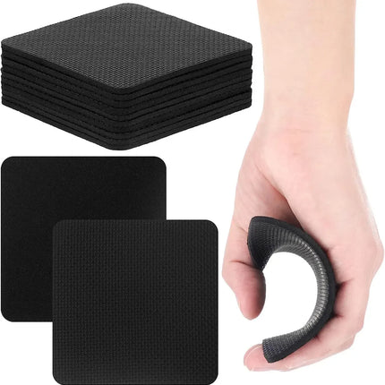 10Pcs Gym Workout Lifting Grips for Men & Women Pull up Weightlifting Hand Grips No Sweaty Hands - Black