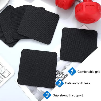 10Pcs Gym Workout Lifting Grips for Men & Women Pull up Weightlifting Hand Grips No Sweaty Hands - Black