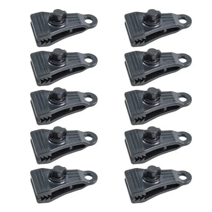 10Pcs Tarp Clips Lock Grip Tarp Clamps Pool Cover Clips Tent Fasteners Holder for Awnings Outdoor Camping