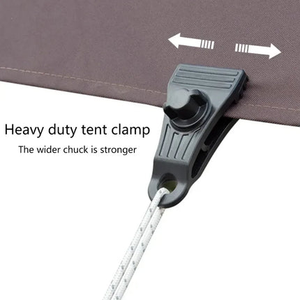 10Pcs Tarp Clips Lock Grip Tarp Clamps Pool Cover Clips Tent Fasteners Holder for Awnings Outdoor Camping