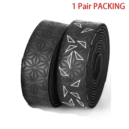 Road Bike Handlebar Tape AntiSlip Shock AntiVibration Durable - Star Red