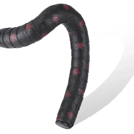 Road Bike Handlebar Tape AntiSlip Shock AntiVibration Durable - Star Red