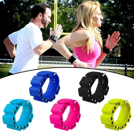 2Pcs Wrist Weights Adjustable Bracelet For Fitness Exercise Walking Jogging Yoga Gym - Pink