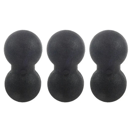 3X Fitness Peanut Massage Ball Fascia Massager Roller Pilates Yoga Gym Exercise Equipment - Black