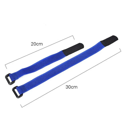 5pcs/lot Bicycle Handlebar Strap Holder Cycling Flashlight Tie Rope Bandages Universal Nylon Tie Fixed Items Bike Strap - 20x200mm Black