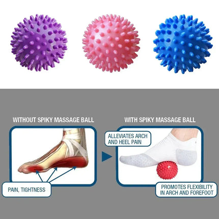 7cm Fitness Physiotherapy PVC Massage Ball Relieve Plantar Fasciitis Portable Body Building Sports Equipment