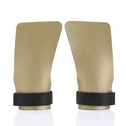 Basketball Hand Grips for Pull-ups Cross Training Gymnastics Weightlifting Palm Protector - Gold XL
