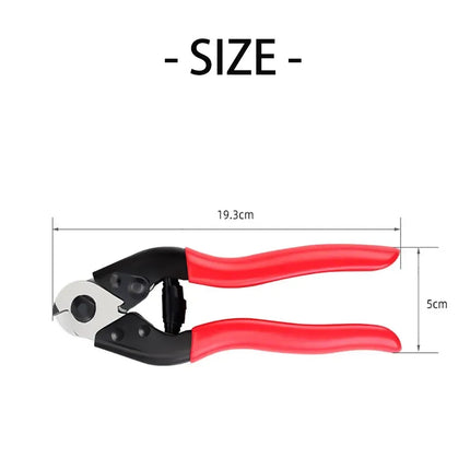 Bicycle Brake Shift Cable Cutter Bike Spoke Cutting Pliers MTB Cycling Repair Tool Brake Line Tube Plier - Red