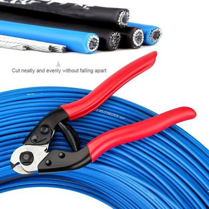 Bicycle Brake Shift Cable Cutter Bike Spoke Cutting Pliers MTB Cycling Repair Tool Brake Line Tube Plier - Red