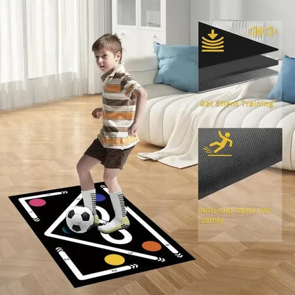 Football Training Mat 60 X 90 cm for All - Black