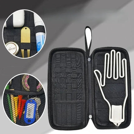 Golf Accessories Sorting Bag Glove Holder Gloves Mark Tees Fork Storage - Black