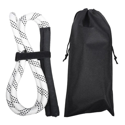Golf Swing Practice Trainer Rope for Beginners Golf Gesture Correction Portable - White With Black