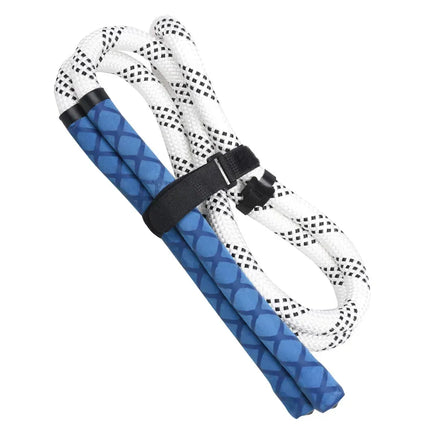 Golf Swing Practice Trainer Rope for Beginners Golf Gesture Correction Portable - White With Black