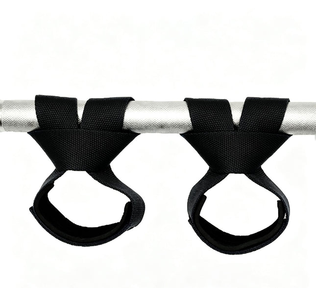 Gym Lifting Straps Barbell Deadlift Booster Belt Fitness Anti-slip Hand Wraps Wrist Straps Fitness Training Auxiliary Belt - Black M