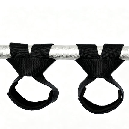 Gym Lifting Straps Barbell Deadlift Booster Belt Fitness Anti-slip Hand Wraps Wrist Straps Fitness Training Auxiliary Belt - Black L