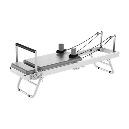 Eeeza Foldable Pilates Reformer, Silent Resistance with Adjustable Steel Frame