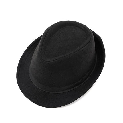 Men Woolen Topper Hat Hat Xiangfang Warm Winter Light gray All yards