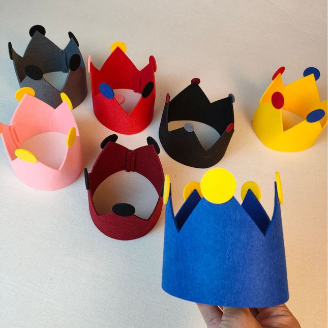 Birthday Hat Crown Party Props One Size Blue Free size