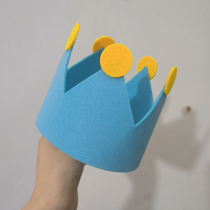 Birthday Hat Crown Party Props One Size Blue Free size