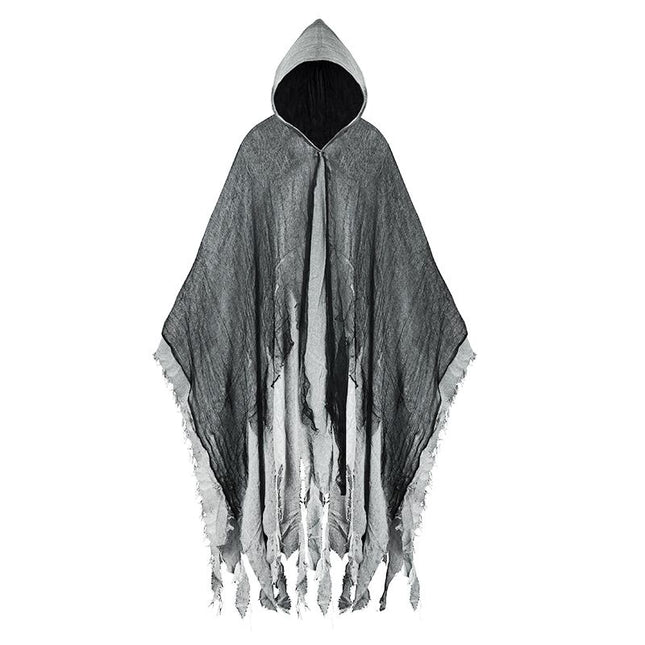 HSX Halloween Zombie Cloak Costume Props Gray cloak Free size