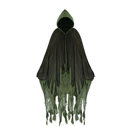 HSX Halloween Zombie Cloak Costume Props Dark green cloak Free size