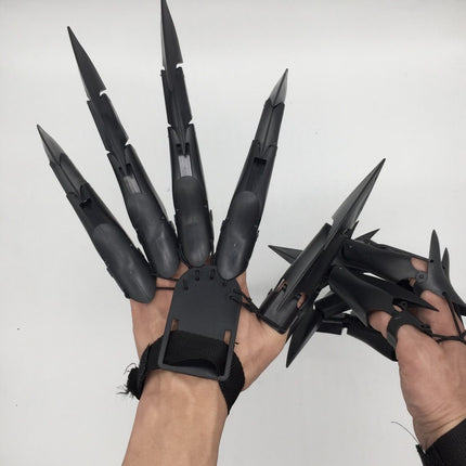 Halloween Articulated Fingers Plastic Party Props Black mantis claw (left hand) Cartons