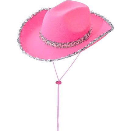 Bachelorette Party Hats Bachelor Party Hats Cowboy Hats White Pink Black Hats - Black - Size m
