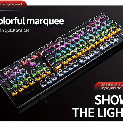 Black Magenta RGB mechanical keyboard, colourful keyboard, marquee light keyboard, gaming keyboard Australia, backlit mechanical keys, USB mechanical keyboard, tactile keyboard for work and play