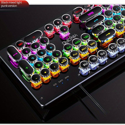 Black Magenta RGB mechanical keyboard, colourful keyboard, marquee light keyboard, gaming keyboard Australia, backlit mechanical keys, USB mechanical keyboard, tactile keyboard for work and play