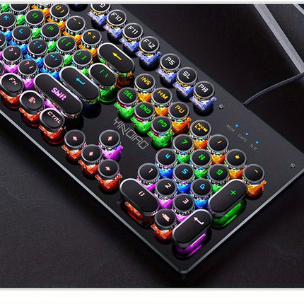 Black Magenta RGB mechanical keyboard, colourful keyboard, marquee light keyboard, gaming keyboard Australia, backlit mechanical keys, USB mechanical keyboard, tactile keyboard for work and play