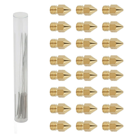 3D Printer 0.4mm Nozzle Throat & 0.4mm Extruder Brass Nozzle Printer Head Set