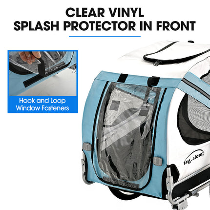 TAG-ALONG Pet & Cargo Bike Trailer, Bicycle Pet & Cargo Trailer, Cargo Carrier, Blue