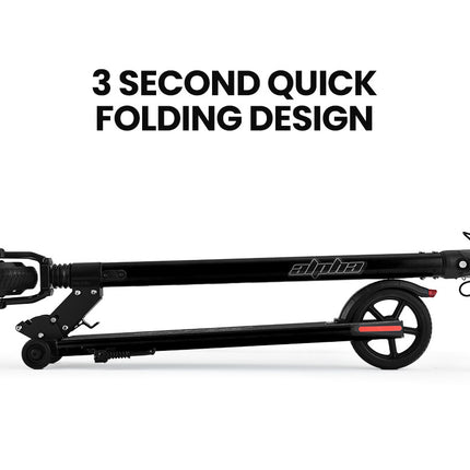 ALPHA Peak 300W 10Ah Electric Scooter, AU Compliant, Suspension, for Adults or Teens, Black