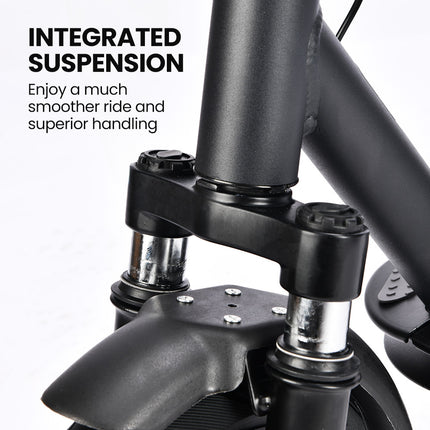 ALPHA Urban 10 Electric Scooter, AU Compliant, 35km/h, Suspension, 35km Range, 10-Inch Wheels, Brushless Motor, Free APP, Motorised Commuter eScooter for Adults, Black