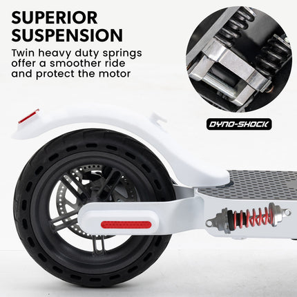 VALK Synergy 5 Electric Scooter, 400W, AU Compliant, Motorised eScooter for Adults, White