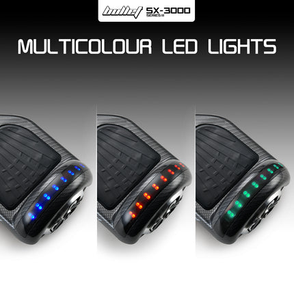BULLET Gen III Hoverboard Scooter, Dual Copper Motors, UL Certified, AU Compliant, 6.5" Wheels, Superior Self Balancing System, LED Lights, Carbon Fiber style