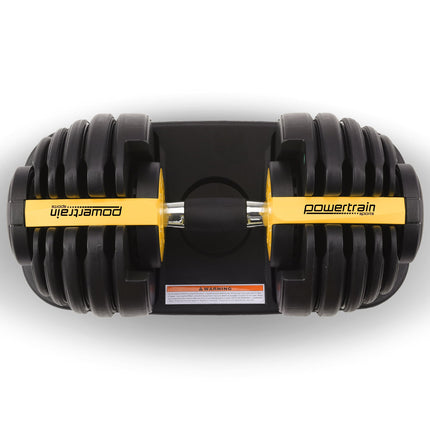 Powertrain 24KG  Adjustable Home Gym Dumbbell - Gold