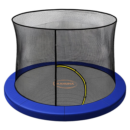 Kahuna 14ft Trampoline Pad and Net - Blue