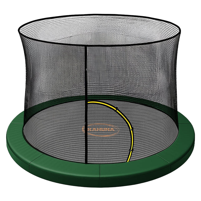 Kahuna 16ft Trampoline Pad and Net - Green