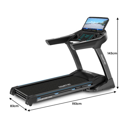 Powertrain V1100 Treadmill with Wifi Touch Screen & Incline
