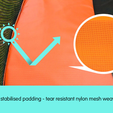 Kahuna 10ft Trampoline Replacement Pad Round - Orange