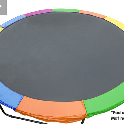Kahuna 12ft Trampoline Replacement Pad Round - Rainbow