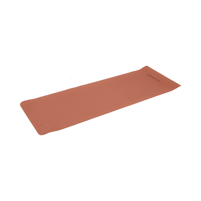 Powertrain Dual Layer 6mm Yoga Mat | Peach | Non-slip Surface And Carry Strap For Ultimate Comfort And Portability